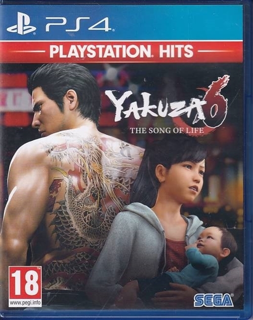 Yakuza 6 The Song of Life - Playstation Hits - PS4 (B Grade) (Genbrug)